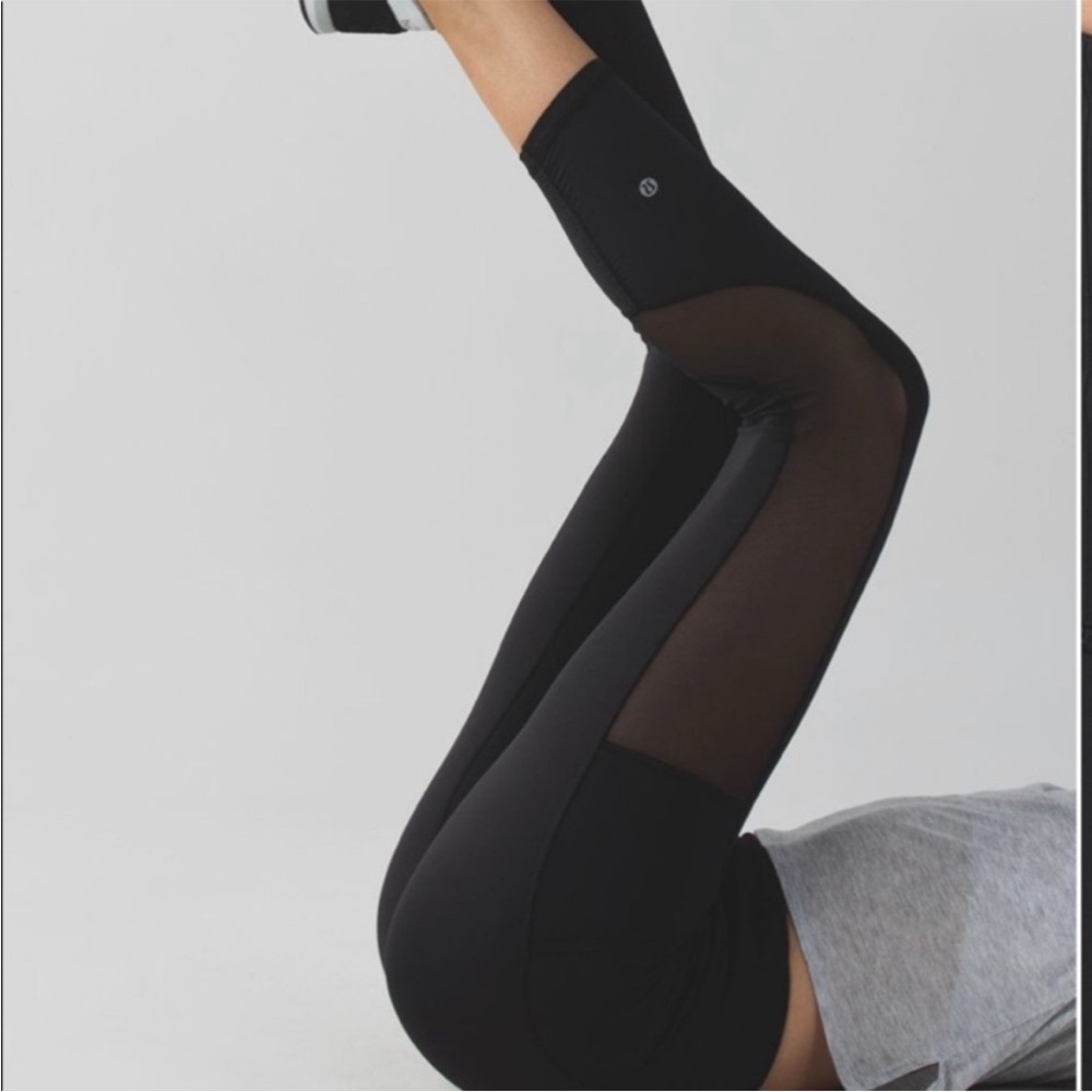 Lululemon | High Times Crop Mesh Leggings Size 4